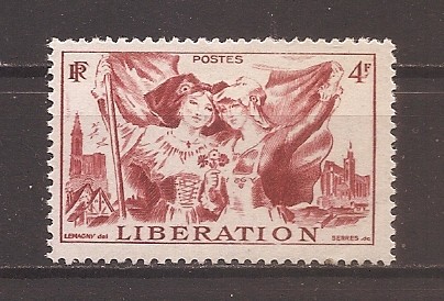 Franta 1945 - &Icirc;n memoria eliberării lui Elsass, MNH