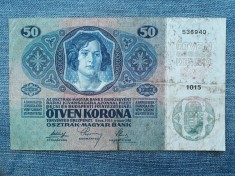 ⏳ 50 Kronen 1914 Austria Ungaria / Korona Coroane / Seria 536940