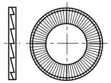 Şaibă dinţată M12 D25,4mm