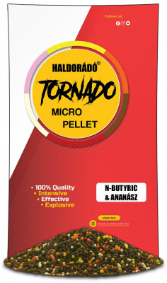Haldorado - Micro Pelete Tornado 400g - Acid N-Butyric &amp;amp; Ananas foto