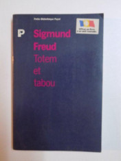 TOTEM ET TABOU-SIGMUND FREUD foto