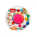 Plastilina colorata, Crafy, Roz, 20 g