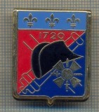 Y 1002 INSIGNA -MILITARA -REGIMENTUL 4 ARTILERIE 1720 DELSART G2483 - FRANTA