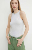 Abercrombie &amp; Fitch top femei, culoarea gri