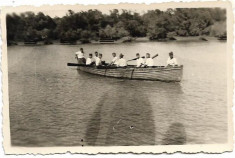 D249 Fotografie soldati romani barca Braila 1941 foto