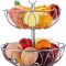 Re rat Fructeer cu 3 niveluri Coș de fructe din s&acirc;rmă metalică Organizator de p&acirc;