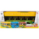 Cumpara ieftin Jucarie autobuz turistic Luxury Bus , City Tour colorat pentru copii 6+