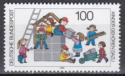 Germania 1989 - Copii construind viitorul, MNH foto