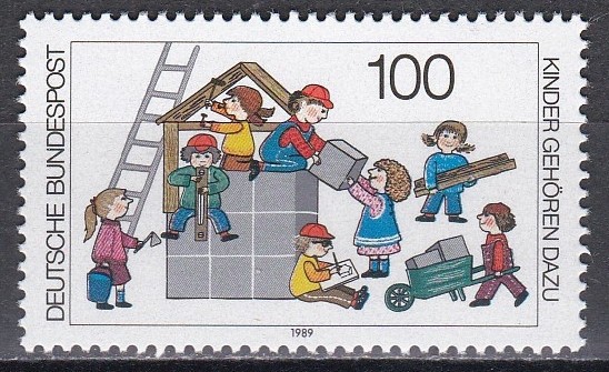 Germania 1989 - Copii construind viitorul, MNH