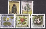 Dominicana 1977 flori MI 1167-1171 MNH, Nestampilat