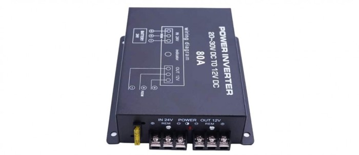 Convertor 24v in 12v 80 Amperi cu 2 Ventilatoare pentru Camioane, Auto, Tir, Utilaje, coborator de tensiune