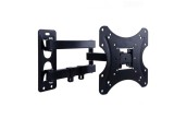 Suport TV Perete Reglabil 14-42 inch JRH&reg; VESA 75x75, 200x200, Inclinare 15&deg;, Rotire 90&deg;, Max 50kg, Negru