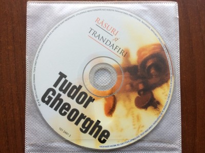 tudor gheorghe rasuri si trandafiri album cd disc muzica populara folk folclor usoara Illuminati 2005 fara coperta doar discul cd foto
