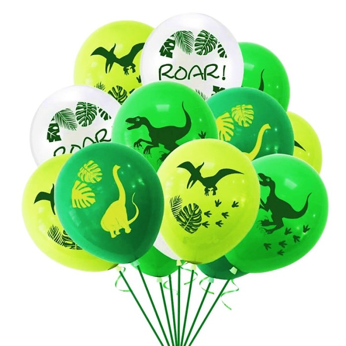 Set 28 baloane latex, imprimeu Dinozauri, 30cm, Ropet