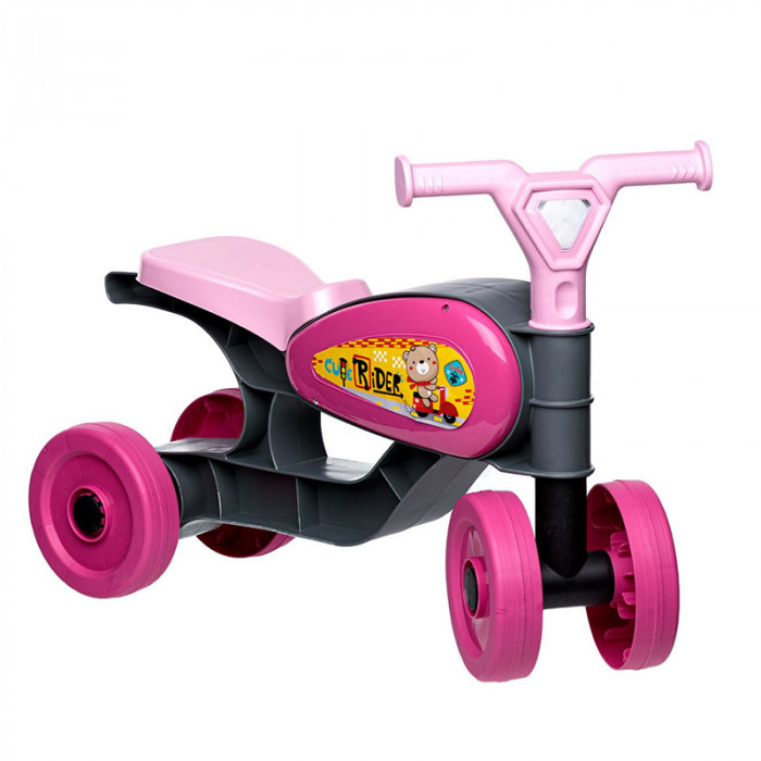 Tricicleta pentru fete Cube Rider, maxim 25 kg, 4 roti, 18-36 luni