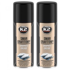 Pachet 2 x Spray K2 vaselina grafitata 400 ml