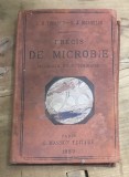 CRT1FR Carte Veche 1889 Precis De Microbie Medicale Et Veterinaire L H Thoinot Masson Paris Medicina Microbiologie Antica