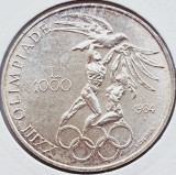 695 San Marino 1000 Lire 1984 Summer Olympics, Los Angeles km 169 argint