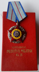 Ordinul Meritul Militar clasa a 2a RSR - medalie CEAUSESCU, anul 1985 foto