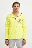 The North Face windbreaker Higher culoarea galben, NF0A8727UIC1