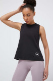 Adidas by Stella McCartney top femei, culoarea negru IB6857