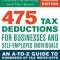 475 Tax Deductions for Businesses and Self-Employed Individuals: An A-To-Z Guide to Hundreds of Tax Write-Offs