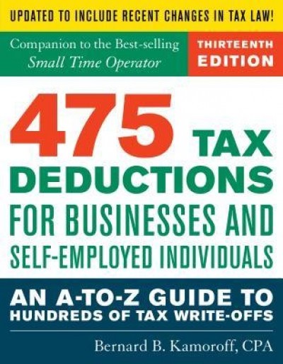 475 Tax Deductions for Businesses and Self-Employed Individuals: An A-To-Z Guide to Hundreds of Tax Write-Offs