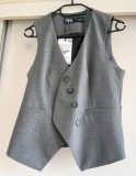 Vesta dama ZARA masura XS eleganta office business casual gri nepurtata cu eticheta