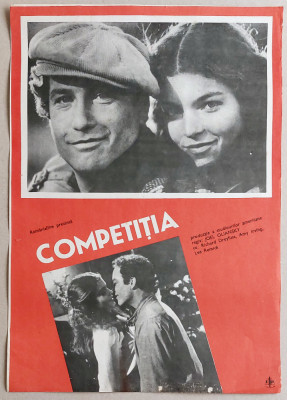 Competitia - Afis Romaniafilm film american 1980, cinema Epoca de Aur foto