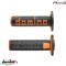 Set mansoane cross - enduro Domino - culoare: negru/portocaliu (lungime: 120 mm)