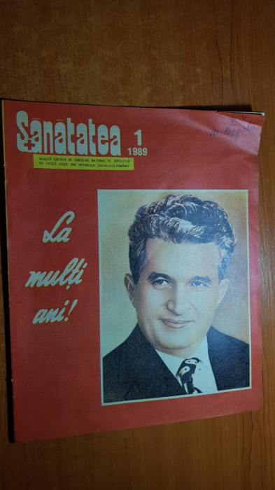 revista sanatatea ianuarie 1988 - ziua de nastere a lui ceausescu