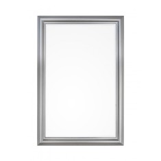 Oglinda decorativa perete cu rama argintie Sanzio 60 cm x 3 cm x 90 h