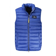 Vesta barbati, cu mini logo brodat, albastru, M