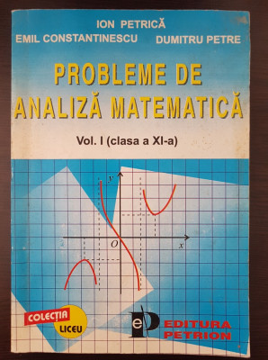PROBLEME DE ANALIZA MATEMATICA - Petrica, Constantinescu (vol. I clasa a XI-a) foto