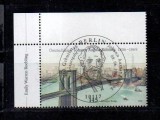 Timbru Germania 2006 Johann August Roebling Podul Brooklyn Cu Margine de Colitasi Stampila Prima Zi Berlin - A688