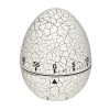 Timer analog pentru bucatarie EGG, forma ou, plastic, alb, TFA 38.1033.02 Children SafetyCare