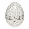 Timer analog pentru bucatarie EGG, forma ou, plastic, alb, TFA 38.1033.02 Children SafetyCare