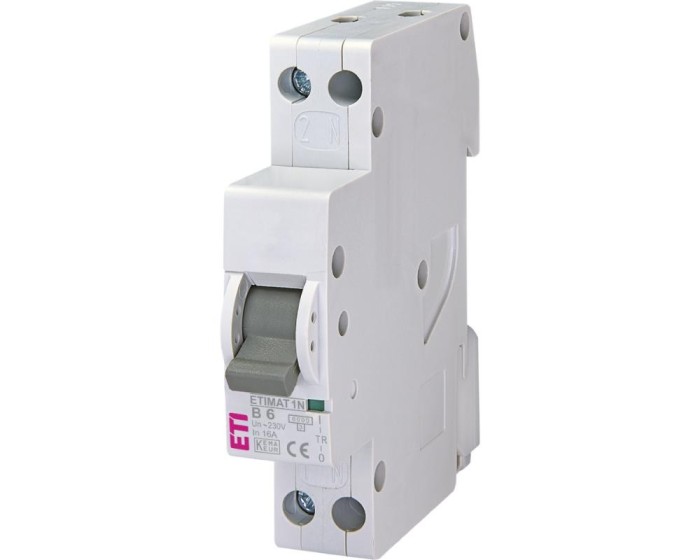 Siguranta automata 6A 1P+N B 6ka Eti 002191101