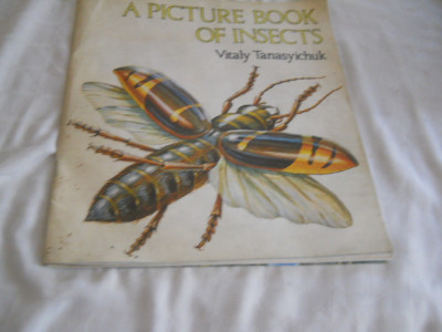 A PICTURE BOOK OF INSECTS,VITALY TANASIYCHUK album cu insecte format mare, color foto