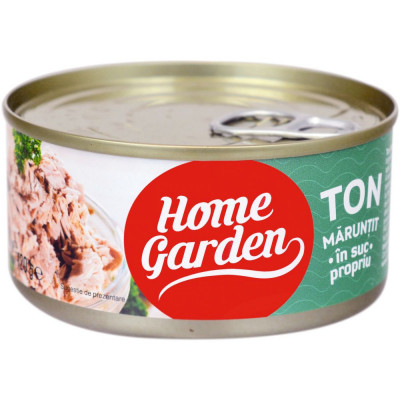 Ton Maruntit in Suc Propriu Home Garden, 170 g, Mancare de Ton, Peste Ton, Peste Home Garden, Bacanie, Conserve foto