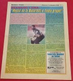 Program meci fotbal ROMANIA - FRANTA (Bucuresti 11.10.1995) - lipsa primele 2 si ultimele 2 foi!