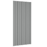 vidaXL Panou de acoperiș 36 pcs Gri 100 x 45 cm Oțel galvanizat 42047124