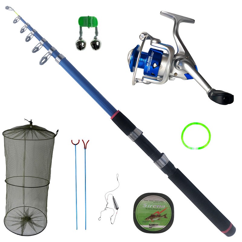 Set lanseta telescopica Fishing 3.6 m, mulineta AK 3000 si accesorii |  Okazii.ro