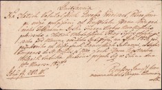 HST A352 Chitanță olografă 1837 limba slovacă foto