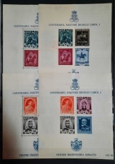 Timbre 1939 Centenarul nasterii Regelui Carol I MNH dentelate si nedantelate foto