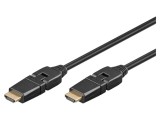 Cablu HDMI 1.4 cu Mufă Mobilă &plusmn;90&deg; 2m