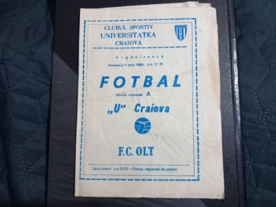 program U Craiova - FC Olt foto