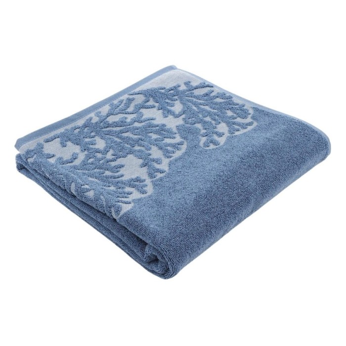 Prosop baie Caressa 22N-103, bumbac, albastru, 70 x 140 cm, 600 g/mp