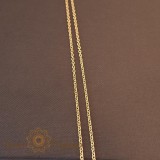 Lantisor clasic unisex placat cu aur, 45 cm