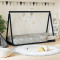 vidaXL Cadru de pat pentru copii, negru, 80x200 cm, lemn masiv de pin